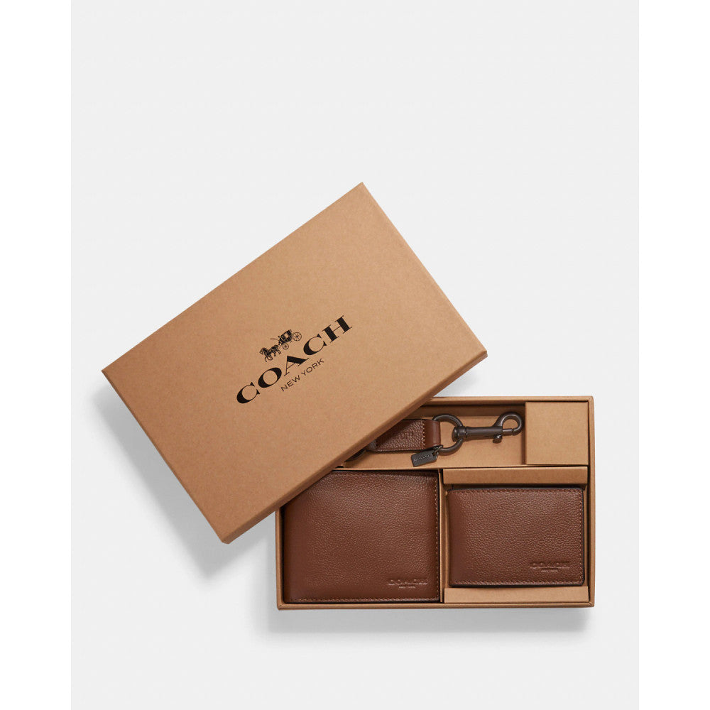 Coach Boxed 3 In 1 Wallet Gift Set Kutulu