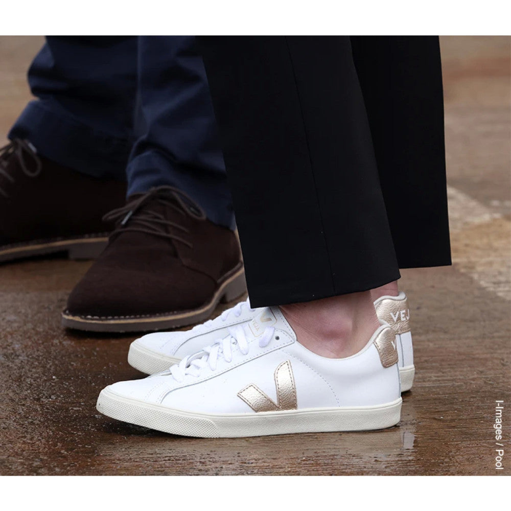 Veja Esplar White/Platine Deri Sneaker