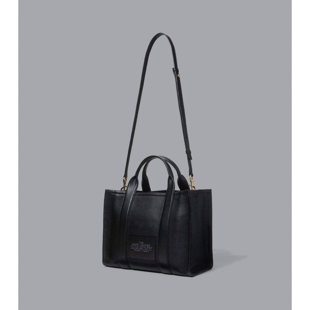 Marc Jacobs The Leather Medium Tote Bag - Black