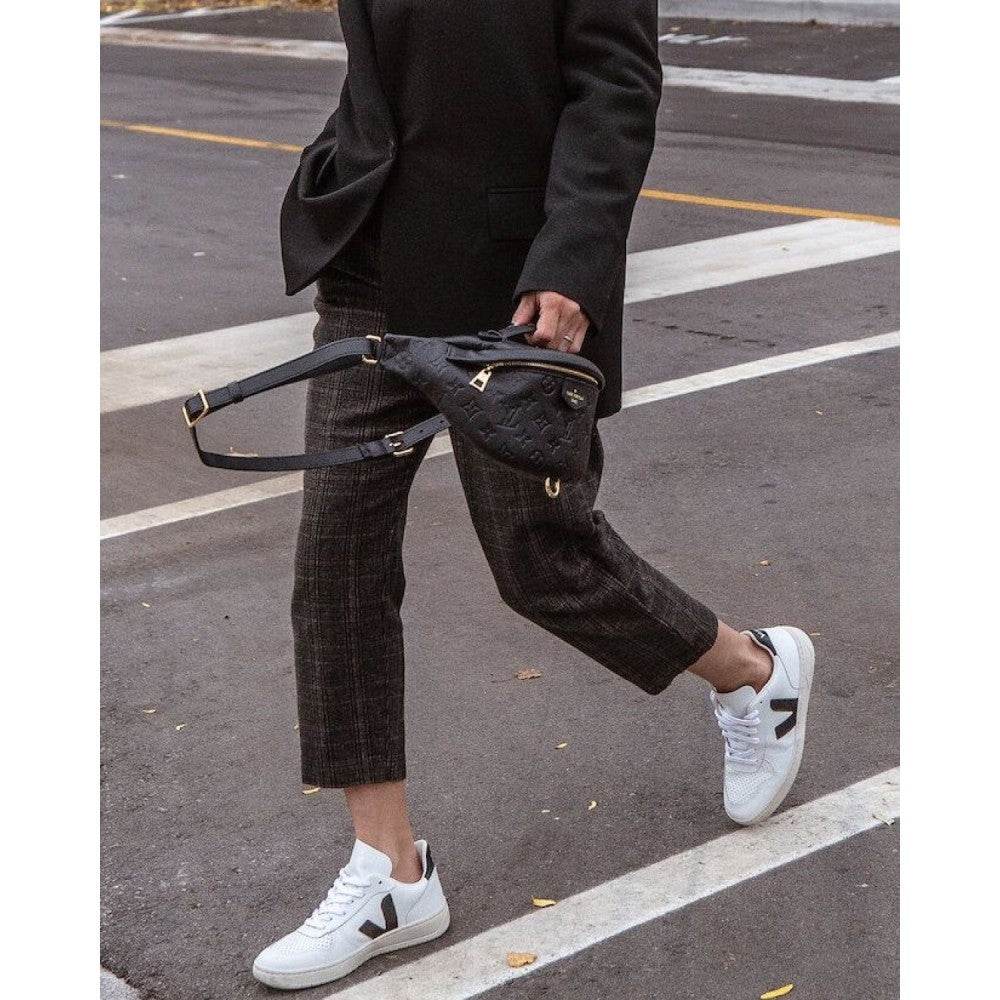 Veja V-10 Trainers Beyaz Siyah Queen Kadın Deri Sneaker