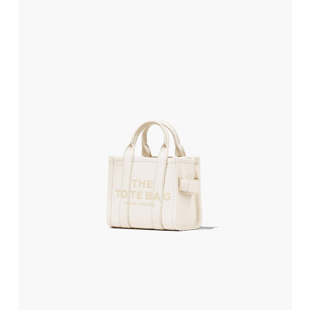 Marc Jacobs The Leather Crossbody Tote Bag - Cotton/ Silver  - HEMEN TESLİMDE