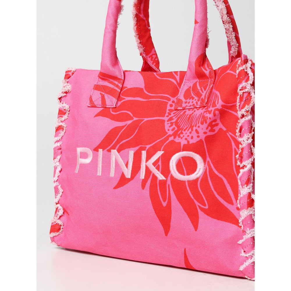 Pinko Floral Print Tote Kadın Çanta