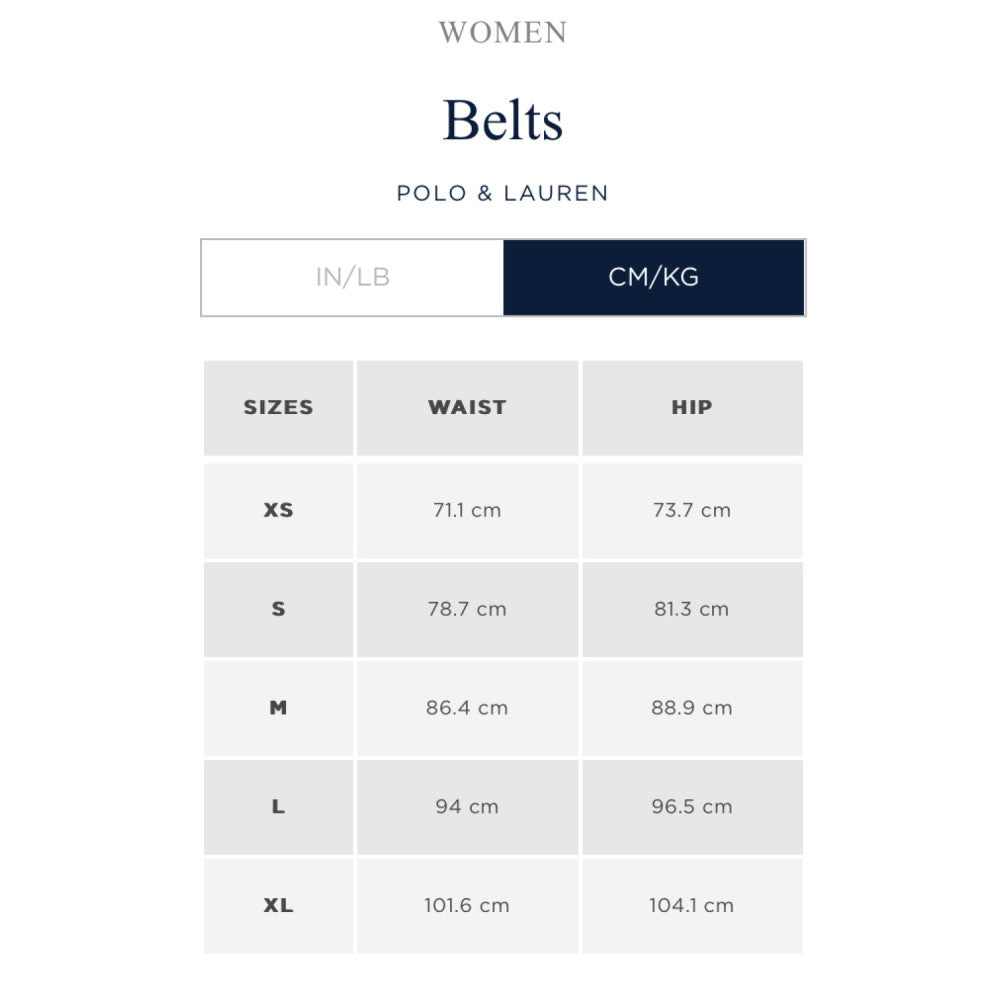 Ralph lauren medium size chart best sale