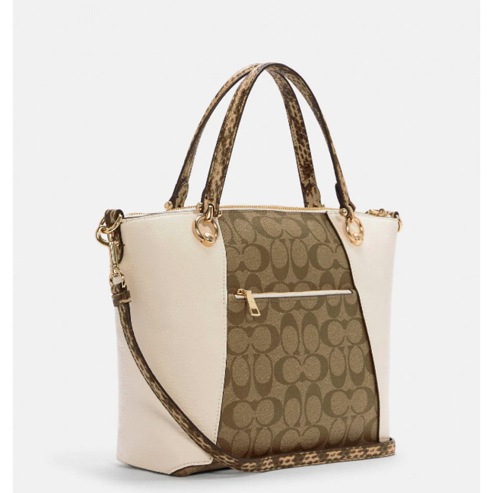 Coach Kacey Satchel In Colorblock Kadın Deri Çanta - HEMEN TESLİMDE